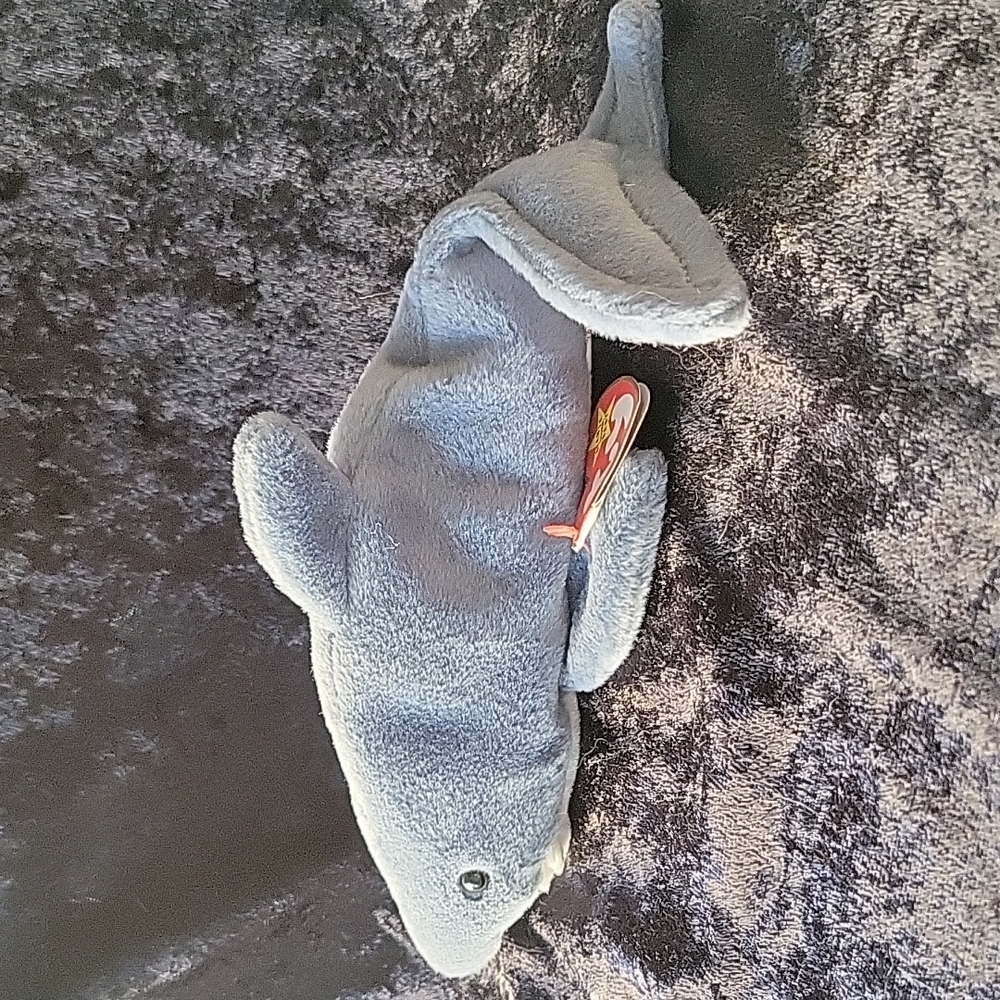 TY 1996 Crunch the shark beanie baby - Picture 4 of 10